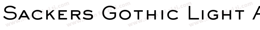Sackers Gothic Light AT字体转换